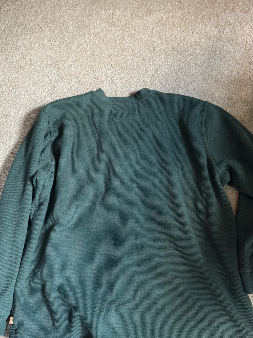 L.L. Bean Katahdin Iron Works® Bonded Waffle Fleece Henley - Picture 2 of 5